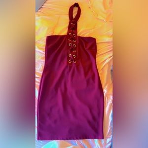 Burgundy Bodycon Dress